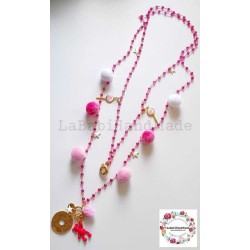 Collana PINK pomponcina